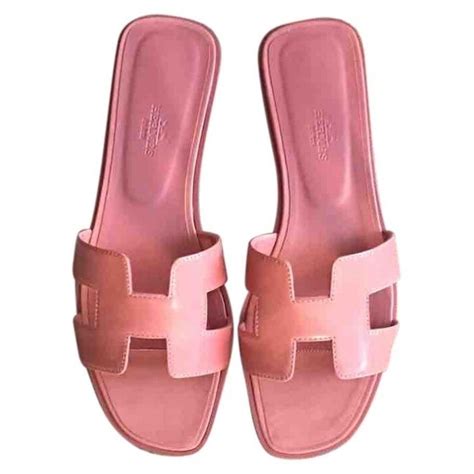 pink hermes sandals